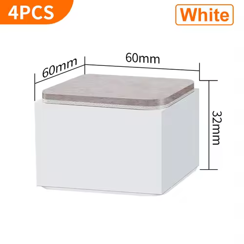 Bed Furniture Square Risers Solid Steel Bed Furniture Post Lifts Protect Floors Anti Scratch Wood and Carpet Surface Heavy Duty - Image 10