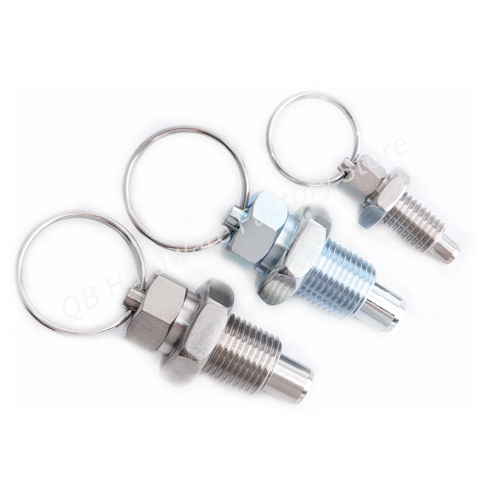 1pcs/2pcs QB217 Good Quality Hand Retractable Spring Locating Indexing Pins Index Plungers With Pull Ring Pull For positioning