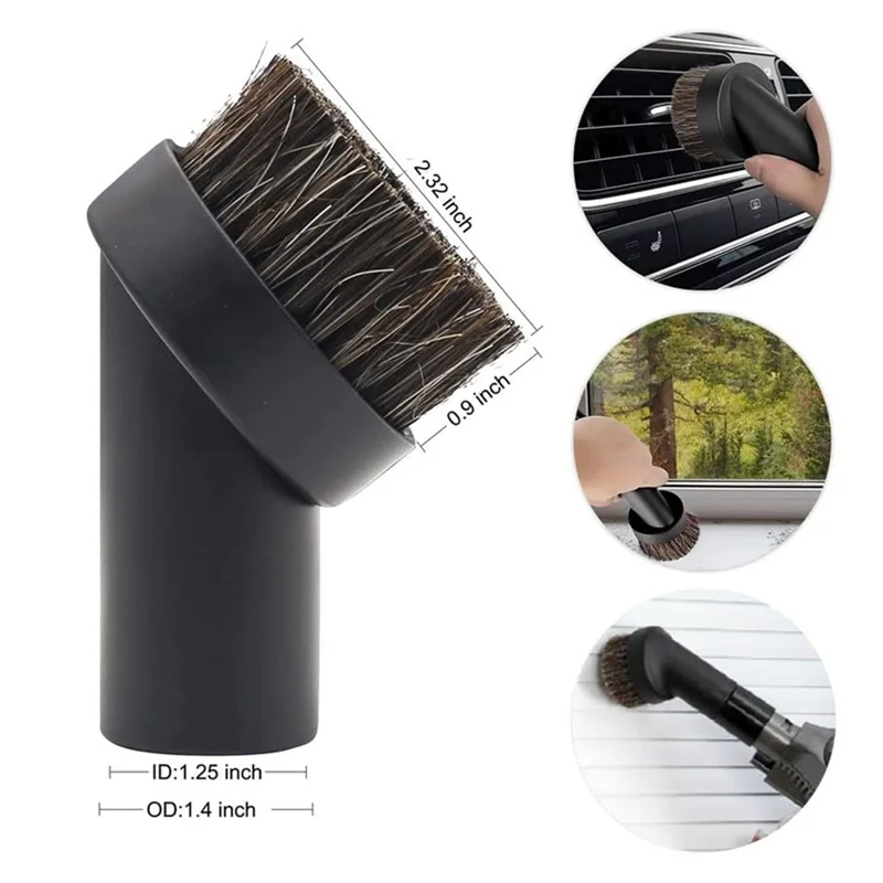 B58B-Household Cleaning Attachments 8 Pieces For Vacuum Cleaner- For Shop Vac Accessories-2 1/2 In To 1 1/4 In Hose Adapter