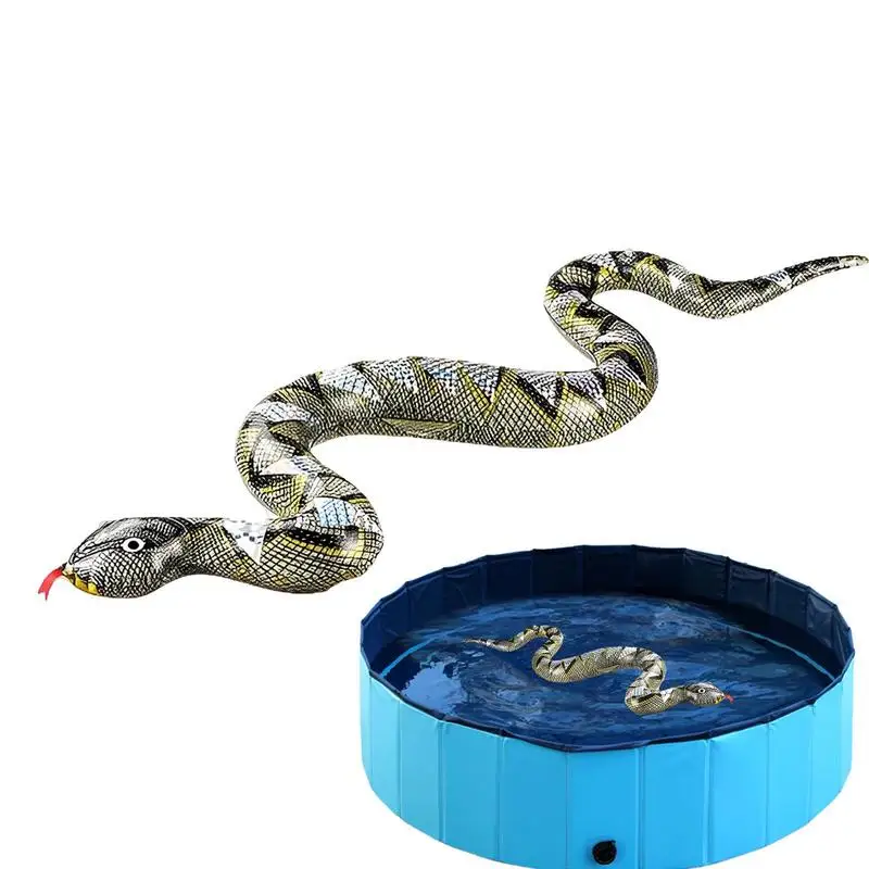 

Inflatable Snake Realistic Rubber Toy Snake Halloween Garden Lawn Trick Props Simulated Snake Balloon Party Trick Games Toys