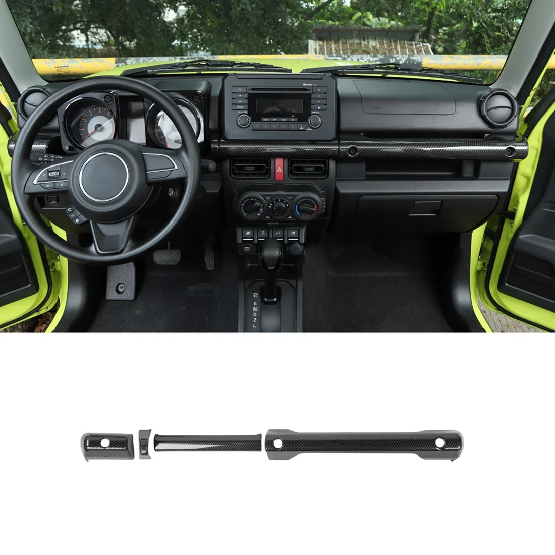 

Highly Recommended Car Central Control Handle Cover Decoration Trim For Suzuki Jimny 2019 2020 2021 2022 Accessories