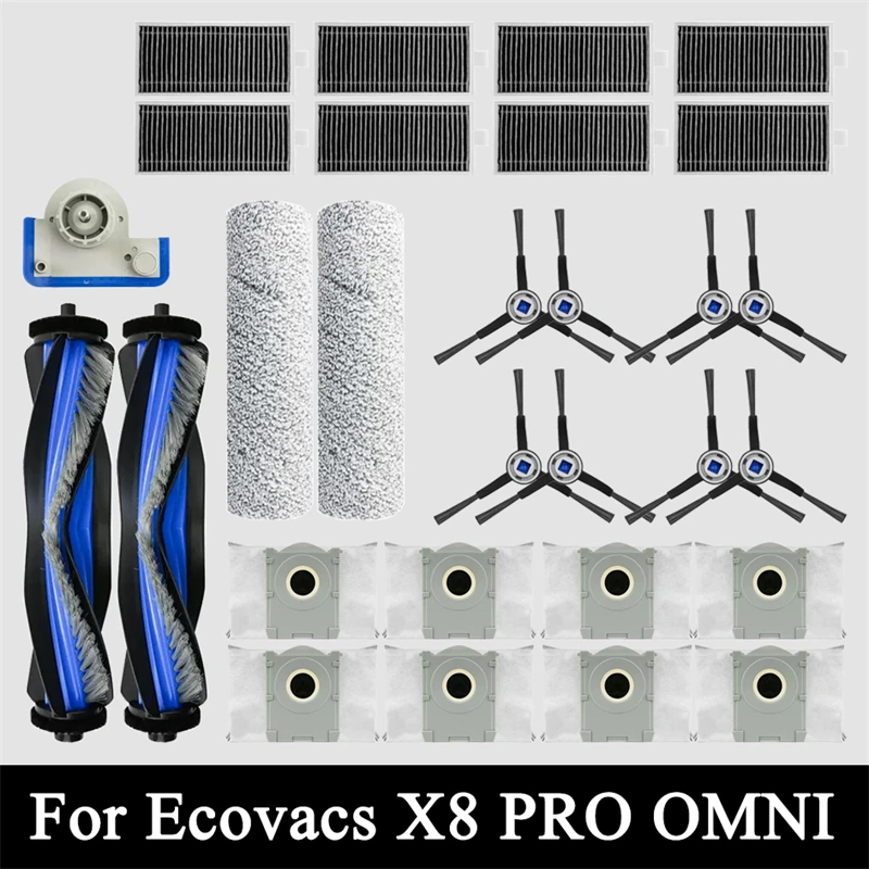 �y�Z�[�����zEcovacs X8 Pro �I���j���{�b�g�|���@�p�X�y�A�p�[�c ���C���T�C�h�u���V ���b�v�N���X HEPA �t�B���^�[ �_�X�g�o�b�O �A�N�Z�T���[