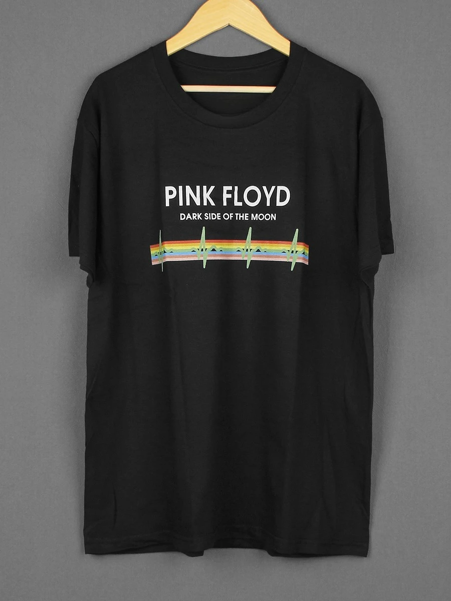 

Розовый Floyd Progressive Rock из чистого хлопка, американская повседневная повседневная мужская и женская футболка с короткими рукавами и круглым вырезом, низ