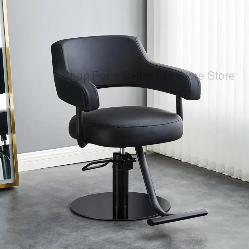 

Haircut High Quality Barber Chair Work Luxury Brow Salon Manicure Lounges Barber Chair Black Tabouret Coiffeuse Furniture HDH