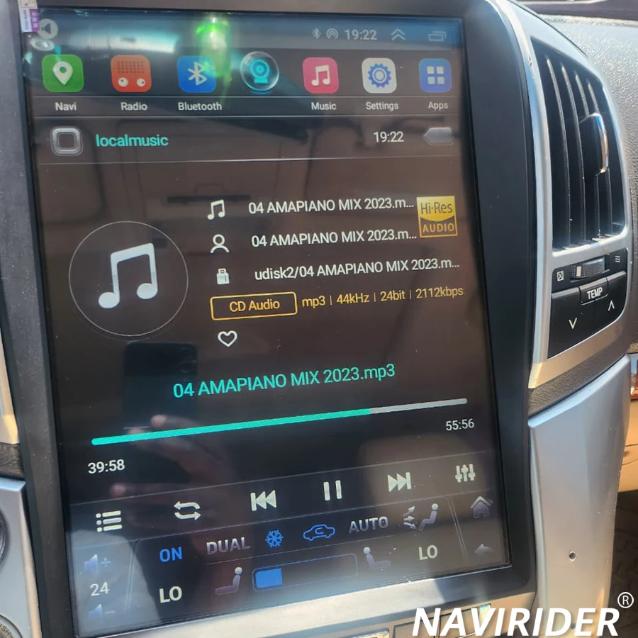 

15,6-дюймовый экран Android 14 для Toyota Land Cruiser 200 LC200 2015, автомобильный радиоприемник, мультимедийный плеер, видео Carplay, стерео, GPS-навигация