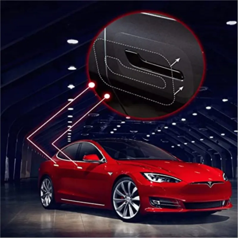 

For Tesla Model 3 and Model Y 2019-2023 Door Handle Scratch Protector - Inverted Door Handle Paint Protective Film PPF