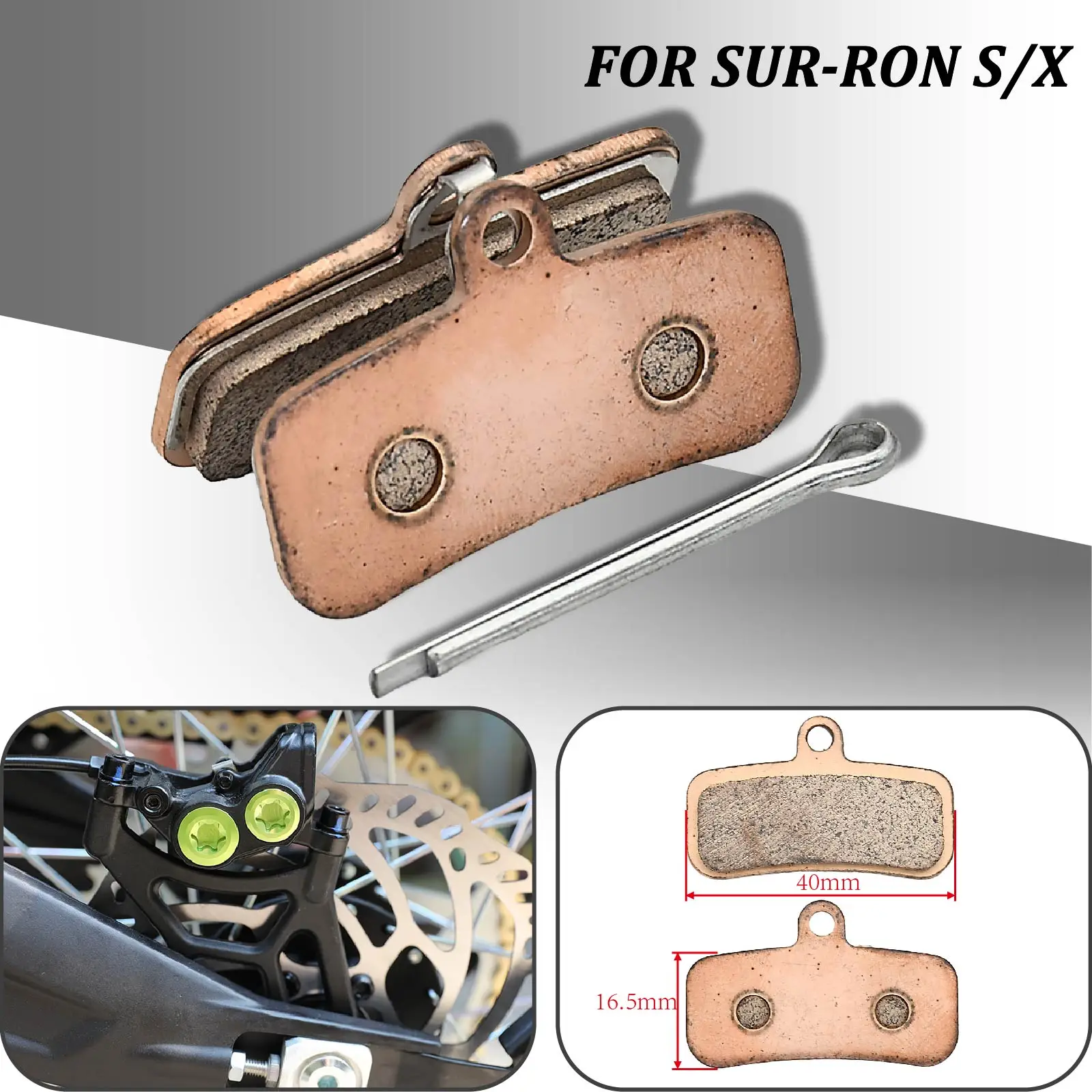 

For Surron Sur Ron Sur-Ron Light Bee S X Electric Dirt Bike Universal Parts Electric Motocross Front and Rear Silent Brake Pads