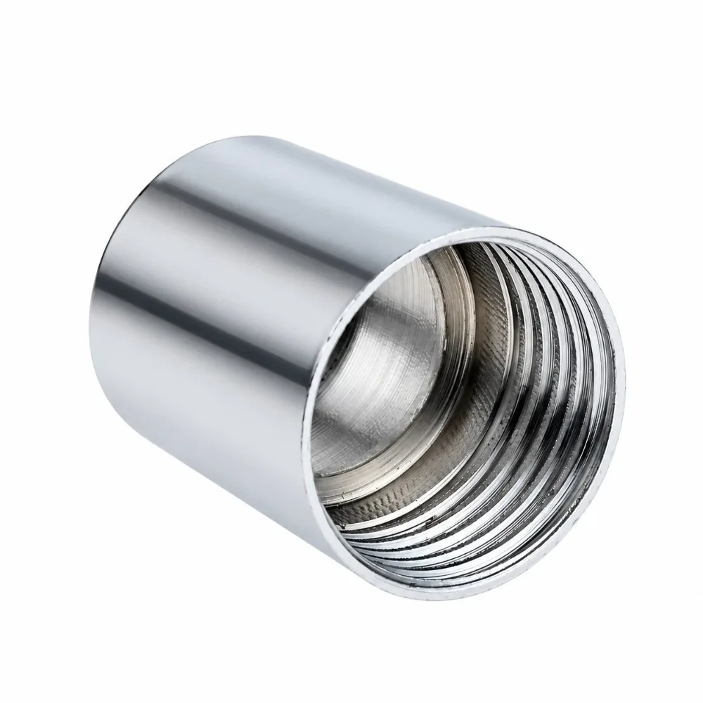 Bathroom Accessories Practical Water Pipe Connector Metal Long Nut Shower Hose Adapter Round Hexagon Joints Inlet & Outlet