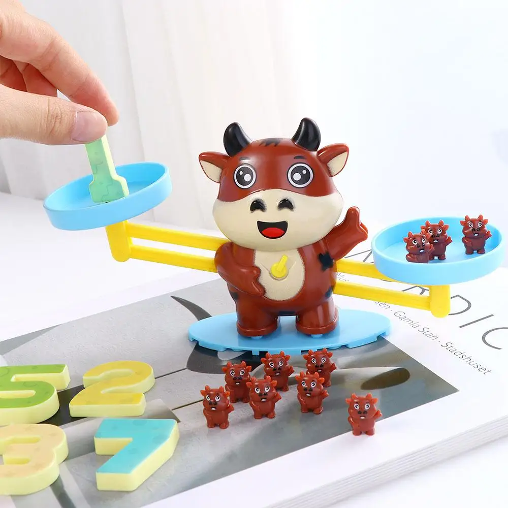 Toy Learning Toys Educational Toy Cartoon Animals Smart Monkey Balance Scale Math Toy Number Board Game Educational Math Toy