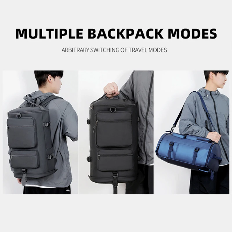 

Travel Duffel Bag Shoes Pocket Outdoor Hiking Camping Commuting Sports Shoulder Bags Dry Wet Short Trip Luggage Backpack Handbag