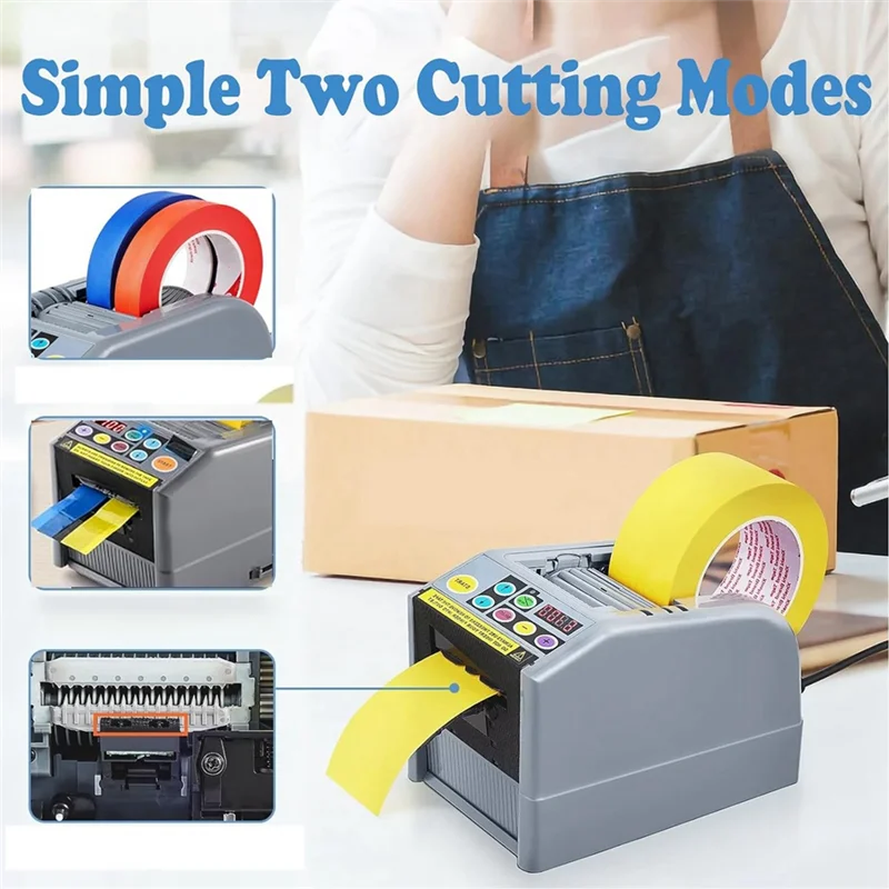 GW-Ribbon Cutting Machine, Tape Cutter 6-60Mm Width Automatic Tape Dispenser Machine, Multipurpose Electric US Plug Easy Install