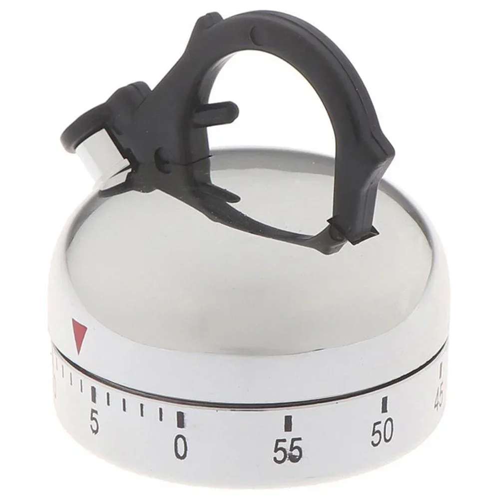 60 Minute Kitchen Timer Cooking Baking Kitchen Tool Mechanical Kettle Shaped Timer Clock Kitchen Tool