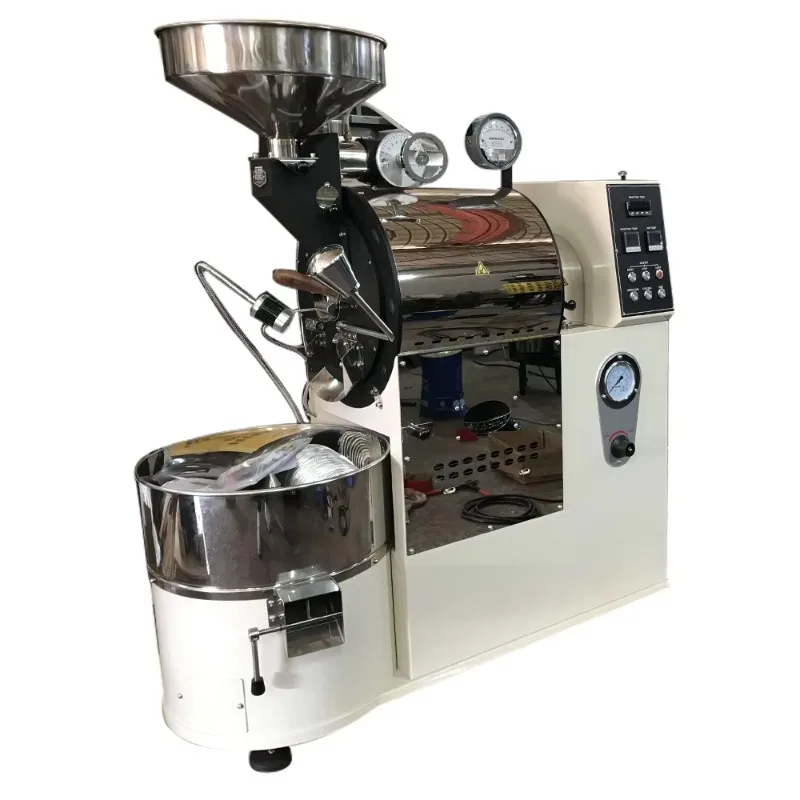 Coffee Shop Commercial Roaster 3kg Professional with Double Wall Steel Drum Perfect for Specialty Beans