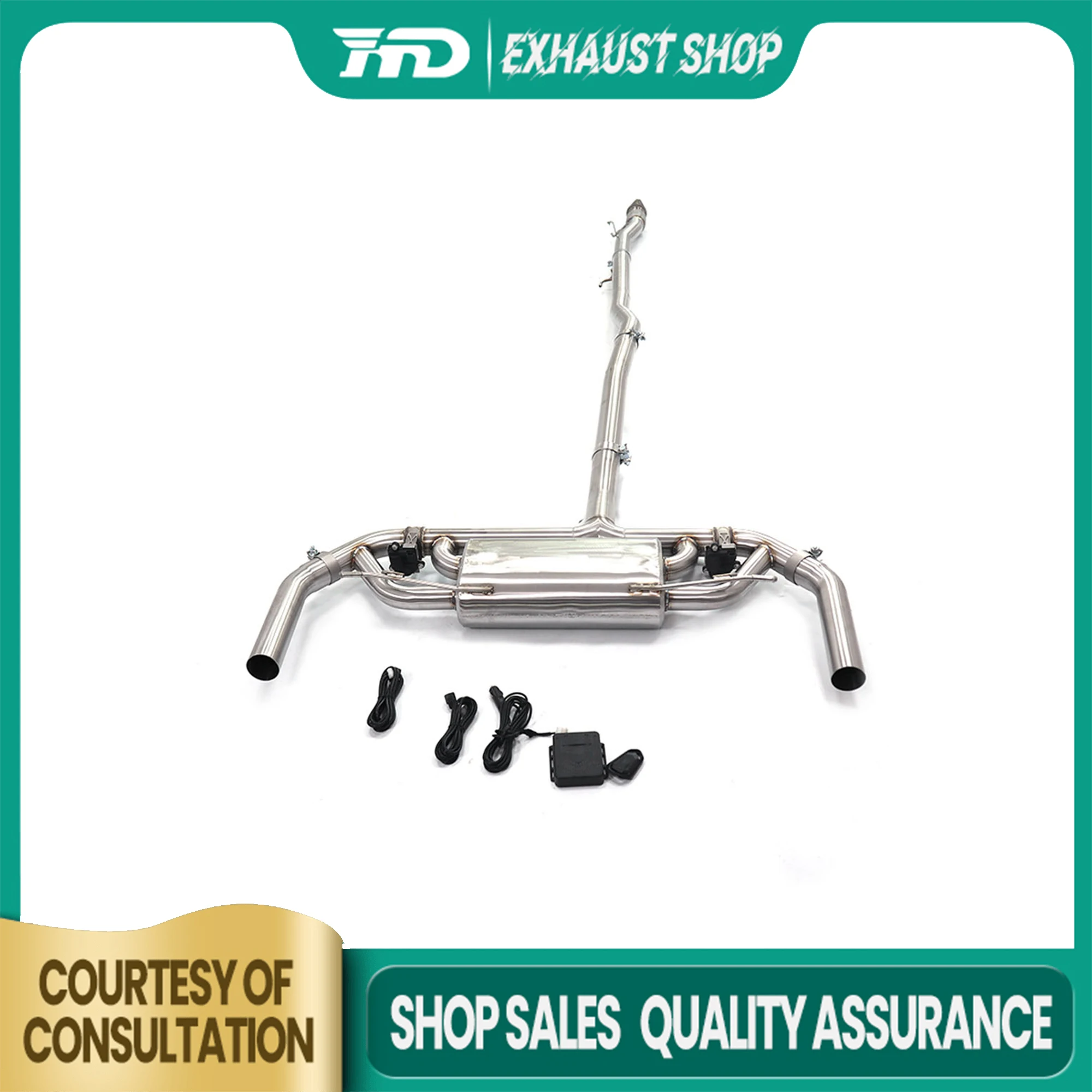 

High Quality Catback For Mercedes Benz AMG A35 W177 2.0T 2024+ Stainless Steel Electronic Valve Muffler Exhaust System HMD