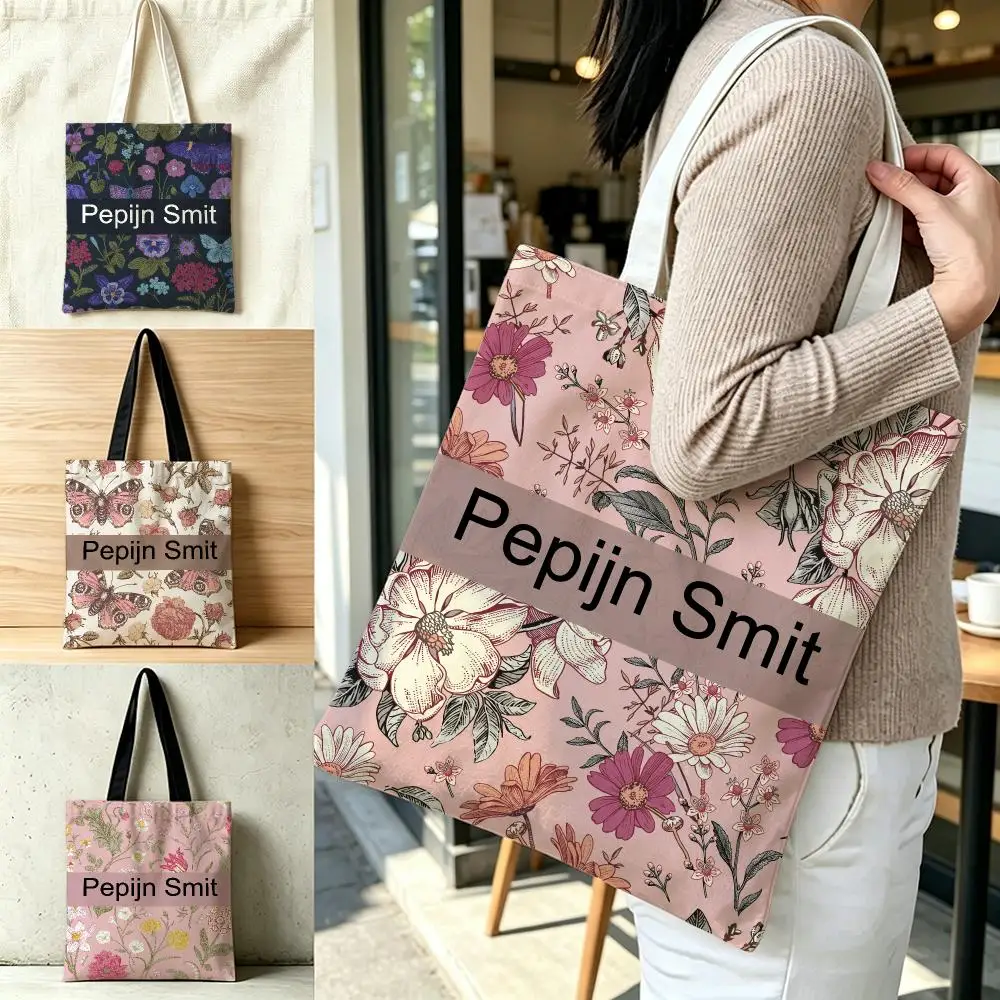 Designer Pattern Canvas Tote Bag earrings Pepijn Smit Storage Bags Fashion Streetwear Print Collectible Shoulder Bag Shopping