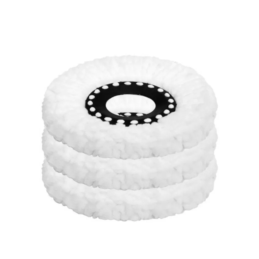 1pc Microfiber Spin Mop Replacement Head Round Shape Removable Spin Mop Refills Easy Cleaning Reusable