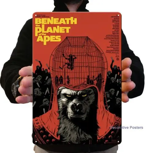1u, металлический постер из фильма «Планета мавп» — коллекционный знак — размер: - алюминий-алюминий