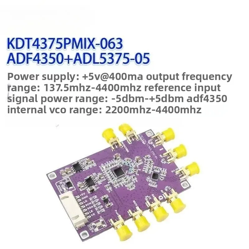 Original ADF4350+ADL5375 module simple IQ modulation transmitter 500MHz – 4.4GHz transmission bandwidth