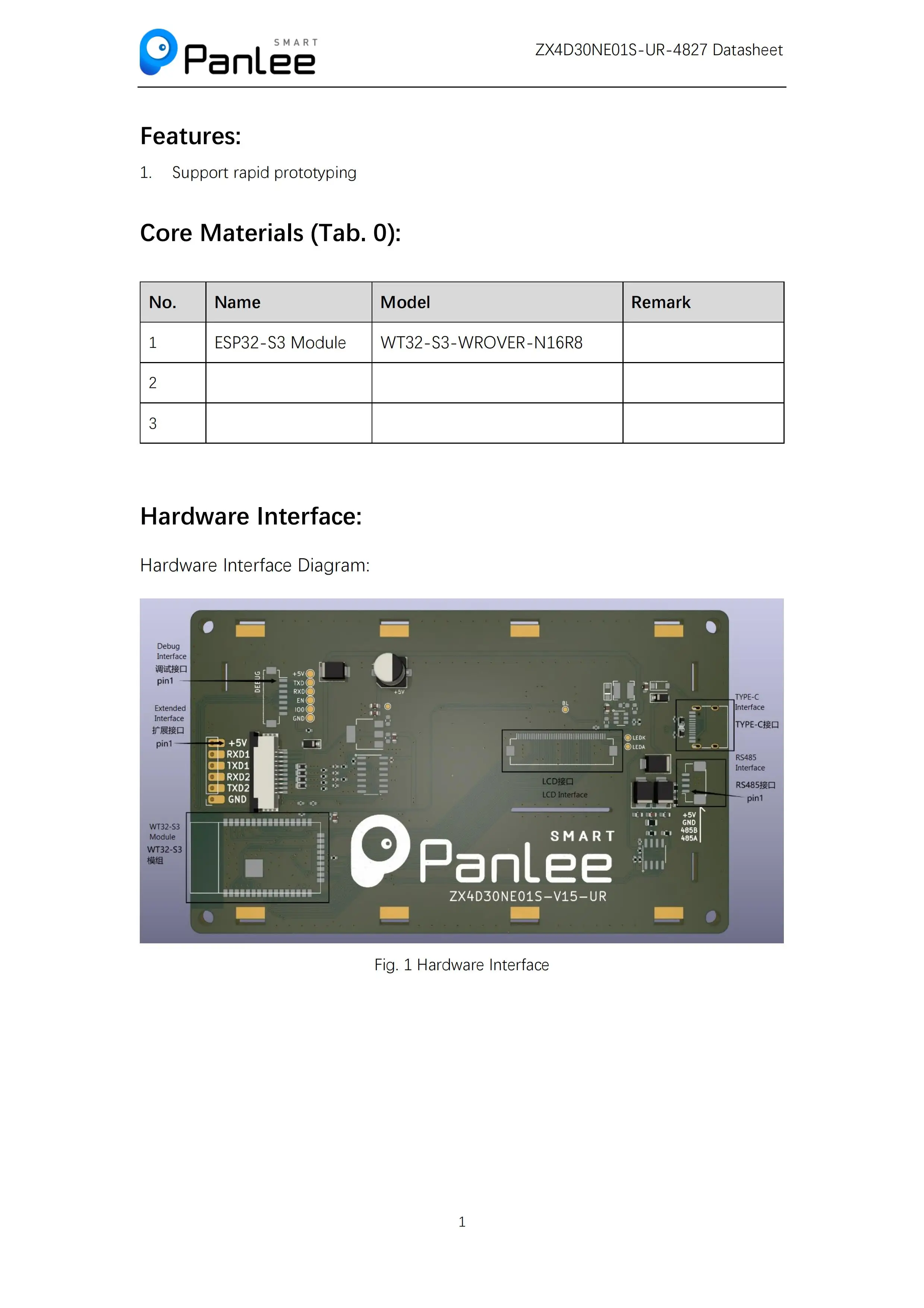 4,3 Zoll serielle Bildschirm ESP32-S3 lösung 480*272 Auflösung WLAN/Bluetooth RS485 – Detail 2
