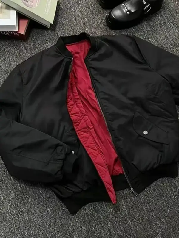 

Мужская утепленная зимняя куртка-бомбер из хлопка и оксфордской ткани с длинными рукавами, на молнии, водонепроницаемая, цветная