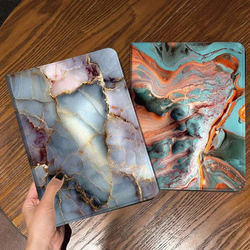 

Marble Pattern Stone Texture Gift Tablet Case For Apple iPad Air Pro mini 1 2 3 4 5 6 7 8 9 11 M2 M3 M5 M4 5th 6th 7th 10th 11th