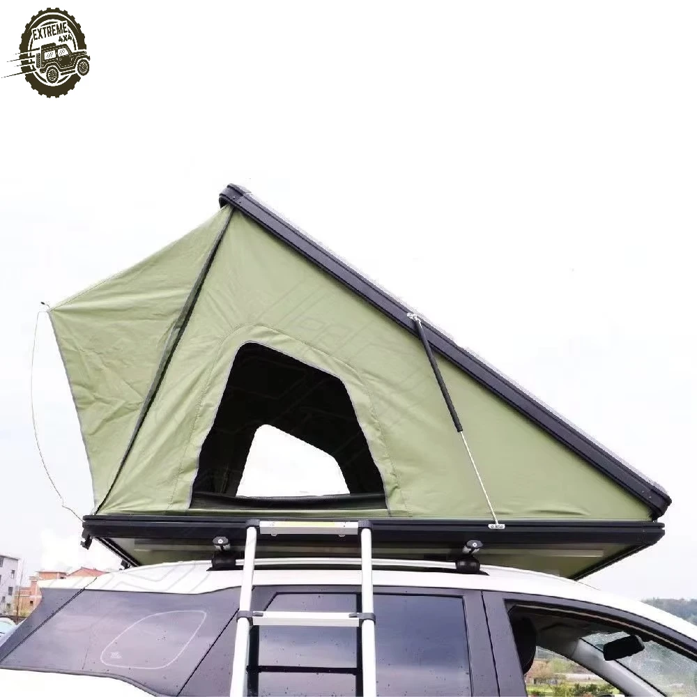 

Алюминиевая палатка на крышу автомобиля с лестницей, водонепроницаемая, жесткая, для Jeep, внедорожников, складная, с защитным чехлом