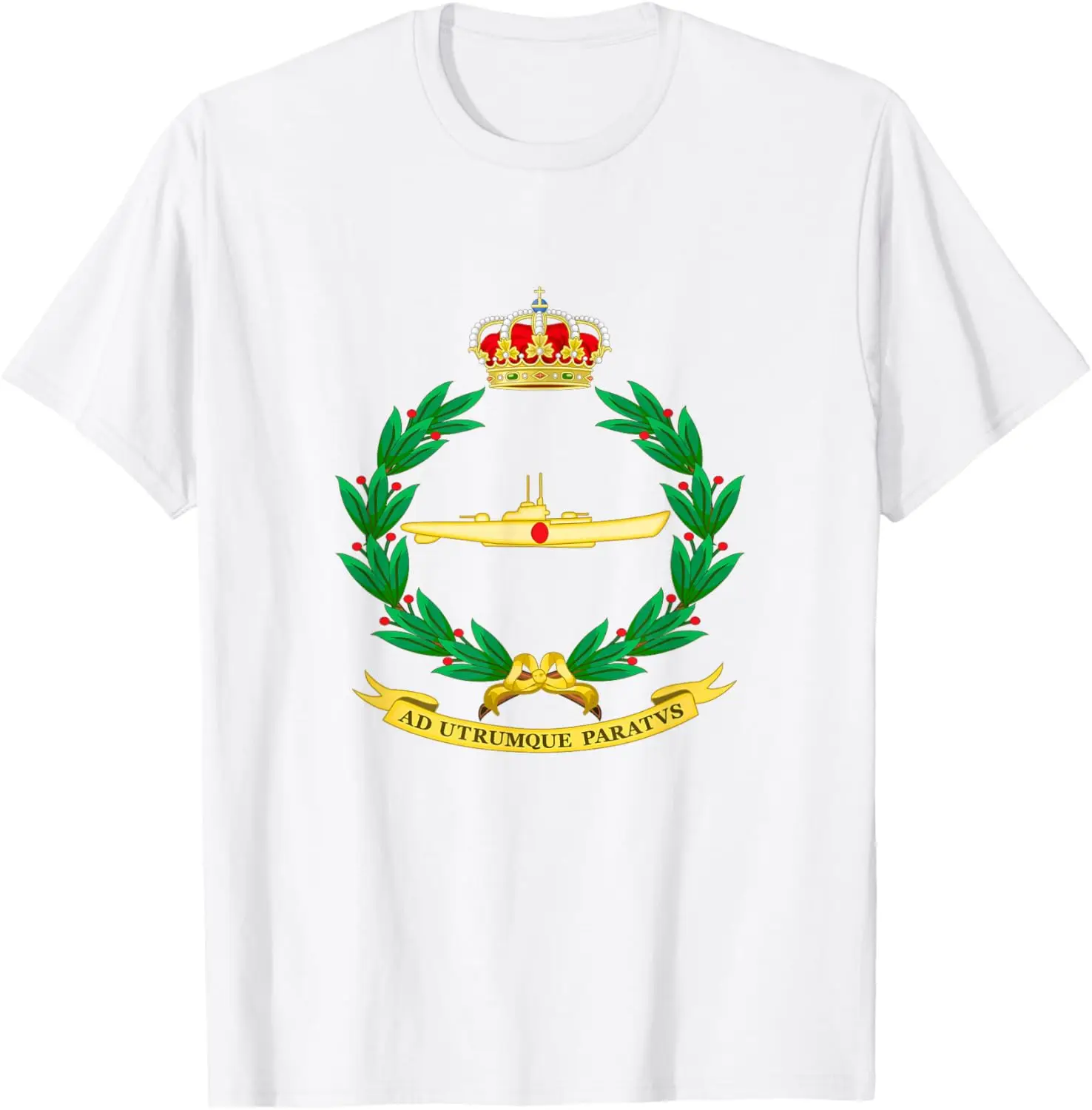 Emblema FLOSUB Ejército Español Flotilla Submarinos Camiseta T-shirt Short Sleeve Casual 100% Cotton Shift