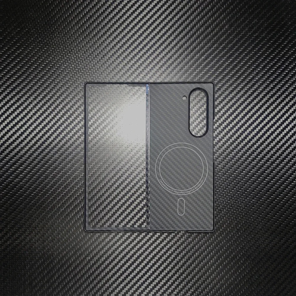 Imagem -06 - Capa de Fibra de Carbono para Samsung Galaxy z Fold Case Real de Proteção de Aramida Ultra Fina