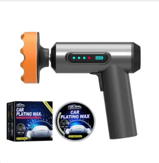 

Cordless Waxing Polisher: Car Sander, Detailing Tool with Polishing Disc & Sponge Wheel