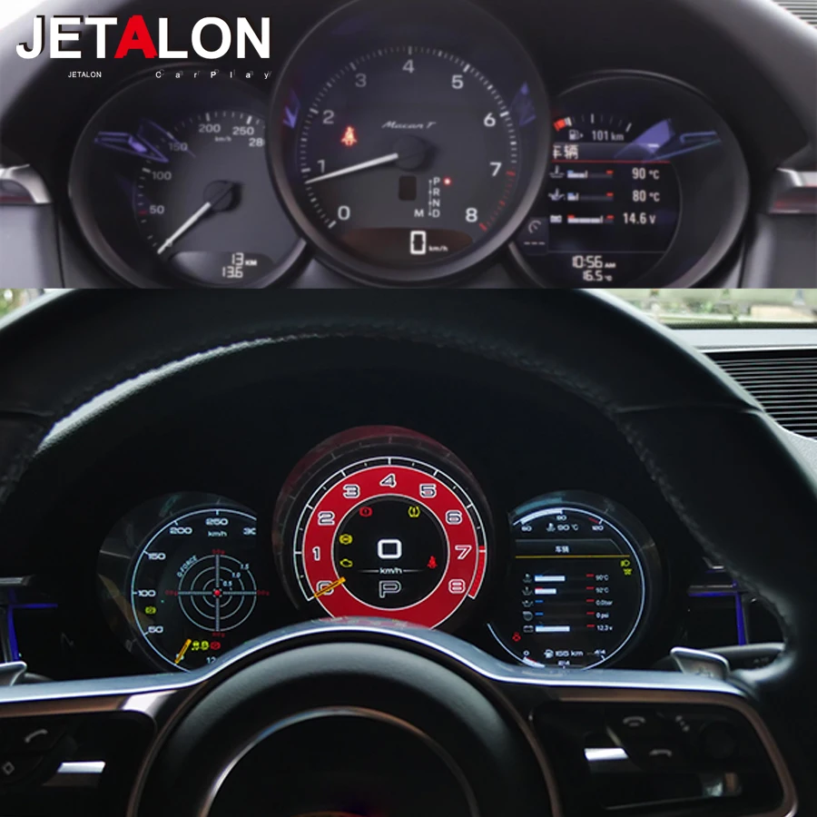 

Для Porsche Macan 2014-2018 новое обновление ЖК-дисплея автомобиля цифровой кластер инструмент виртуальный кабин спидометр приборная панель HD экран