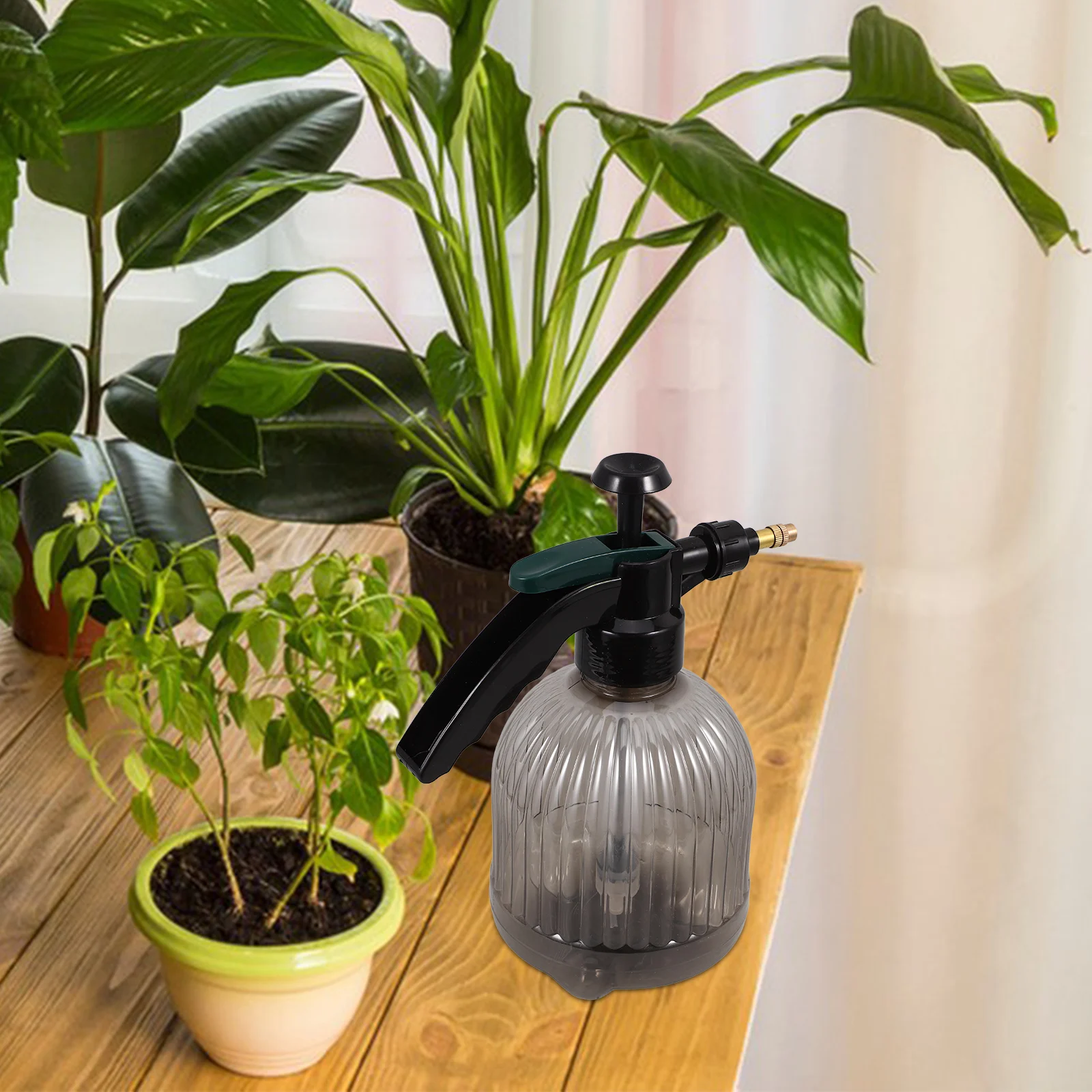 

Air Pressure Sprayer Bottle Gardening Grey Kettle Refillable Reusable Watering Can Daily Plants Ornamental Spill