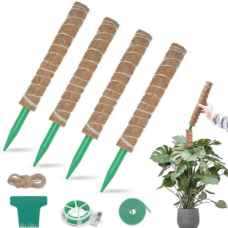 

Coconut Poles Plant Climbing Sticks Monstera Moss Pole Support Plant Stakes For Indoor Plants Climbing Growth Pillar 40cm