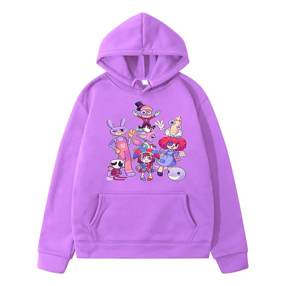 Hoodies Boys Girls The Amazing Digital Circus Pullovers Spring Fashion Clothes Kids Cartoon Long Sleeve Child Sweatshirts Tops