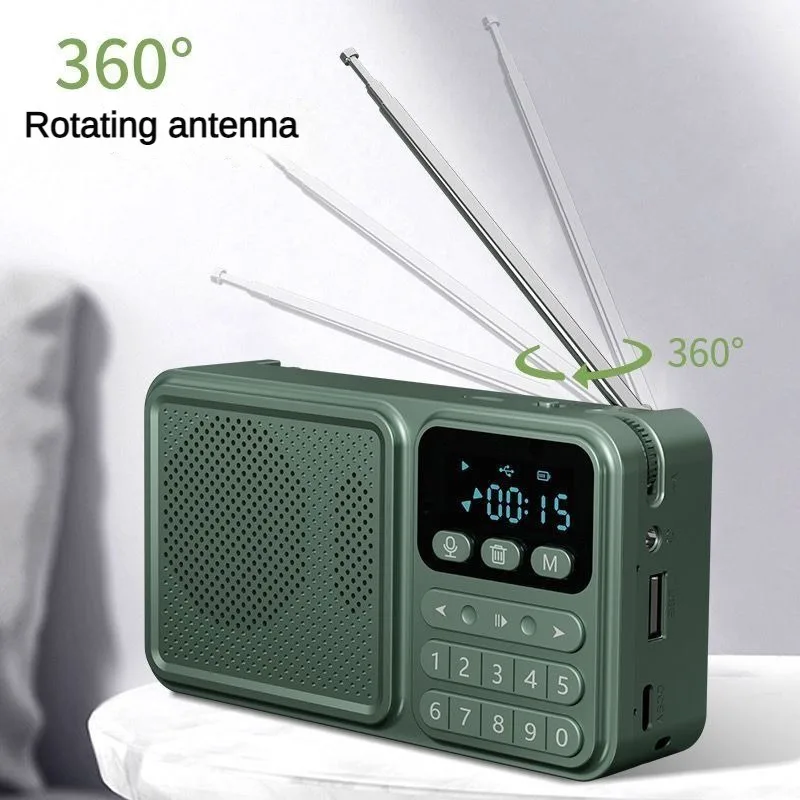 

Портативный FM-радиоприемник, Bluetooth-динамик со встроенным дисплеем на солнечной батарее, экстренное радио TF/USB-накопитель, MP3 музыкальный плеер, вход для наушников