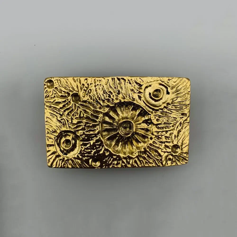 مشبك حزام بتصميم نيزك من النحاس الصلب للرجال والنساء مصنوع من الجلد بعرض 38 مم