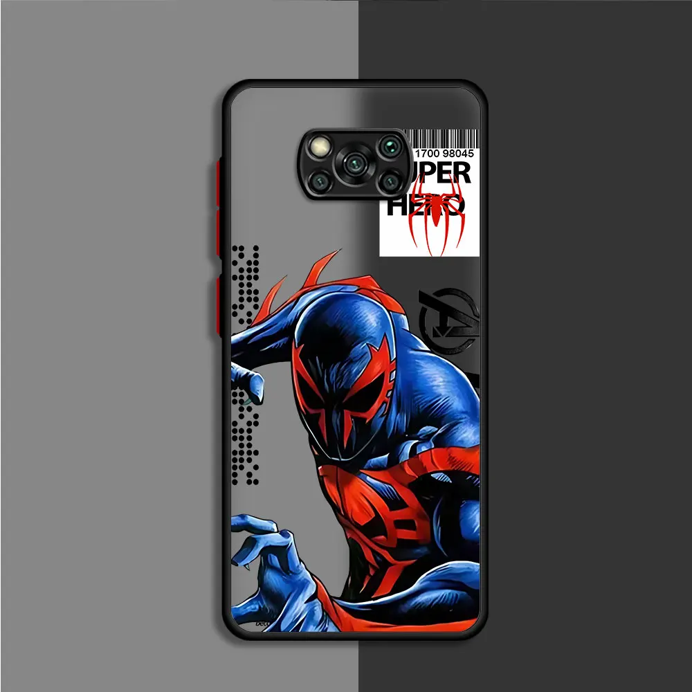 Sipiderman Gwen Case for Xiaomi Poco X4 Pro F3 C50 C51 X4 GT M5 X3 NFC C40 M5s X5 Pro X3 Shockproof Print Marvel Cover