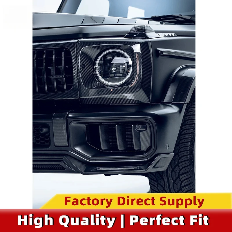 Dry‑Carbon‑Fiber Front Fascia Decorative Trim With Circulation Inlet Vent Grille Shield, Off‑Road Vehicle Exterior Retrofitting