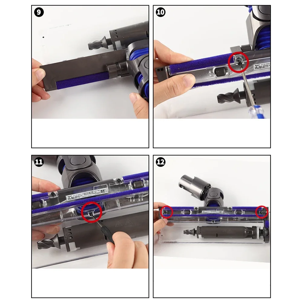 Mangueira de sucção de veludo macio, Chave de fenda adequada para Dyson V8 Slim Digital Slim V12 Slim, confiável para uso