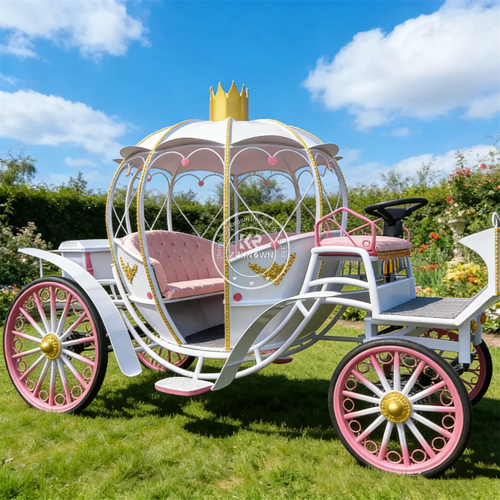 

Custom Luxury Royal Pumpkin Carriage Princess Wedding Cinderella Horse Carriage