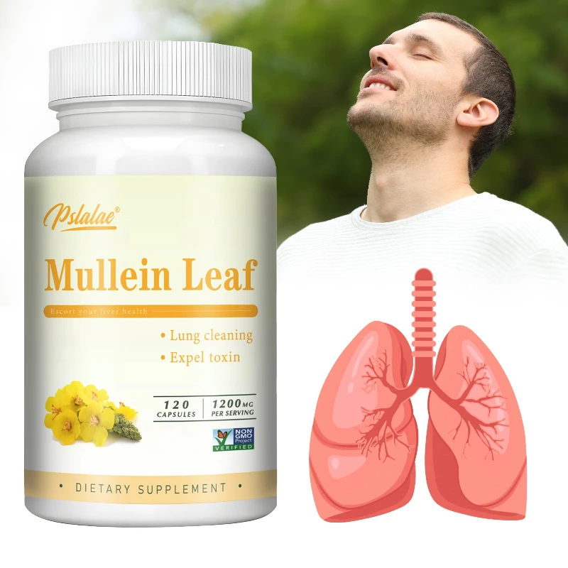 

Капсулы с листьями Mullein — поддерживает здоровье легких, улучшает дыхание и иммунитет и способствует очищения легких.