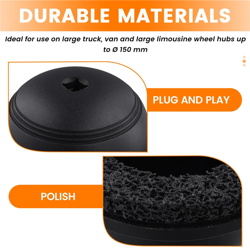 A76X-Roest Verwijderen Verf Plaatwerk Aluminium Wielnaaf Grinder Set 150Mm Slijpschijven Polijsten Tool