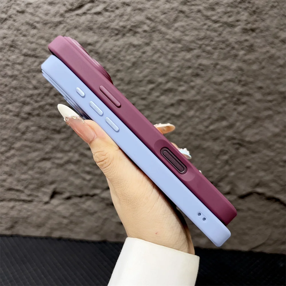 Luxuriöse, verpackte Handyhülle mit mattierter Oberfläche für iPhone 18, 17 Pro Max, Air, 16 Plus, 15, 14, 13, 12, 11, kompatibel mit MagSafe, matte, transparente, magnetische Hülle. – Detail 9