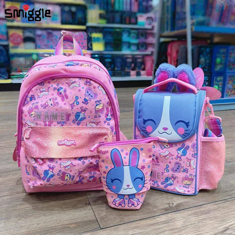 Oryginalny australijski plecak Smiggle Kawaii artykuły papiernicze dla dzieci piórnik studencki torba na lunch plecak z kubkiem wody prezent dla