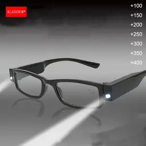 Magnifying eyeglasses with light on sale