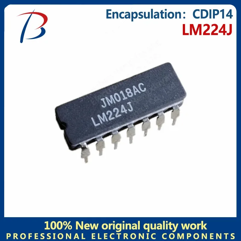 5PCS LM224J package CDIP14 low power four operational amplifier chips