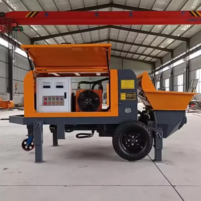 Mini Concrete Pump Small Diesel Mobile Concrete Pump  Concrete Truck with Pump view 3