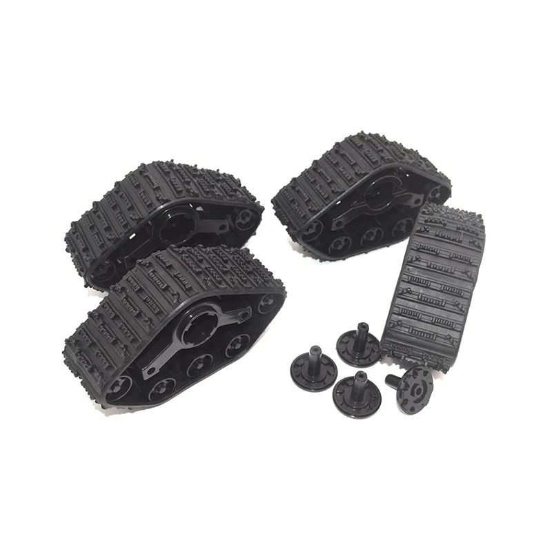 6.7/8.5mm Shaft Diameter All-Terrain Snow Wheel Front/Rear Tracked Winter Tyre Replacement for Off-Road Crawler RC Vehicle Model