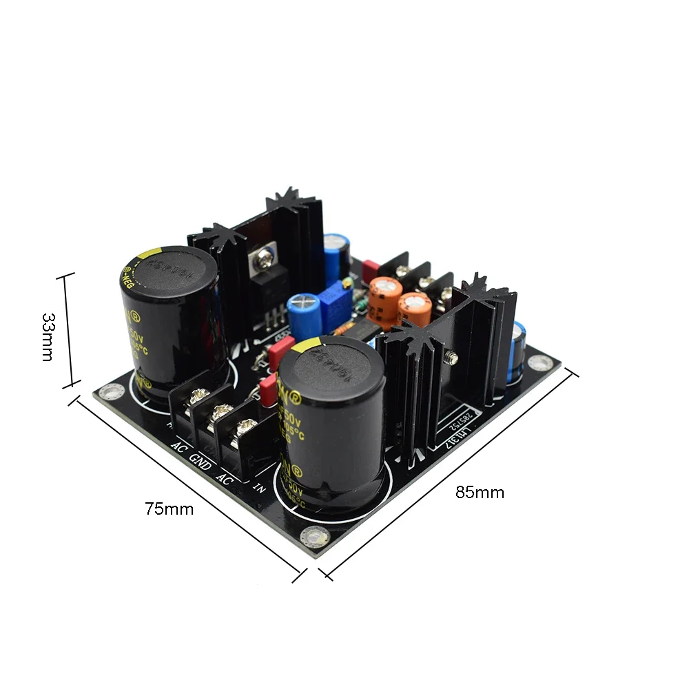 DLHiFi LM317 LM337 Servo Rectification Filter Power Supply Board AC to DC Filter Power Supply For Audio Amplifier