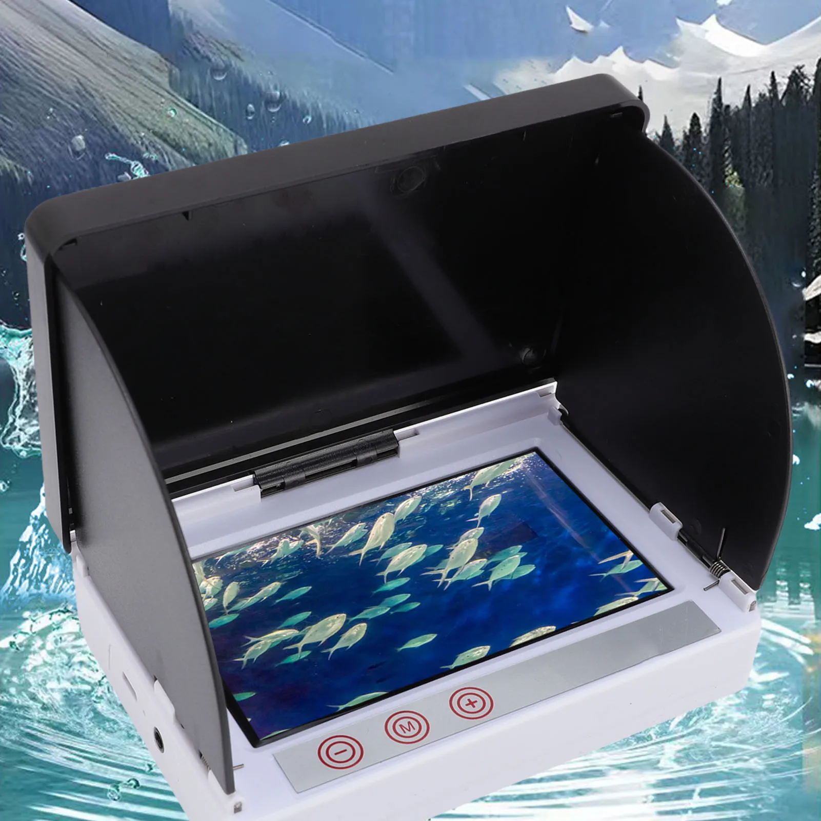 

Камера для подводной рыбалки, 1080P, 4,3-дюймовая HD широкоугольная камера для зимней рыбалки с сумкой для хранения кабеля 98,4 фута