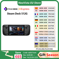 【EU Stock】Steam Deck 512G LCD 7 Inch Game Console All-in-one Portable PC Gaming Console Steam OS System VALVE Handheld